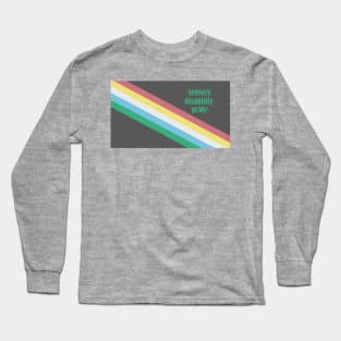 Sensory Disability Pride Flag Long Sleeve T-Shirt